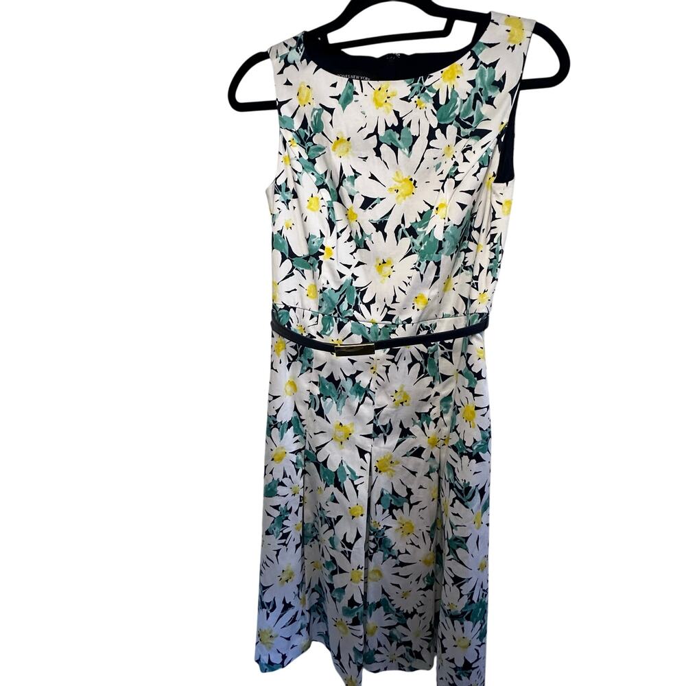 Womans jones New york floral daisy summer sleeveless dress size 2